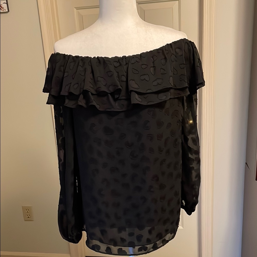Michael Kors Black Off-Shoulder Women's Top